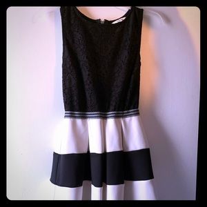 Black and white dress